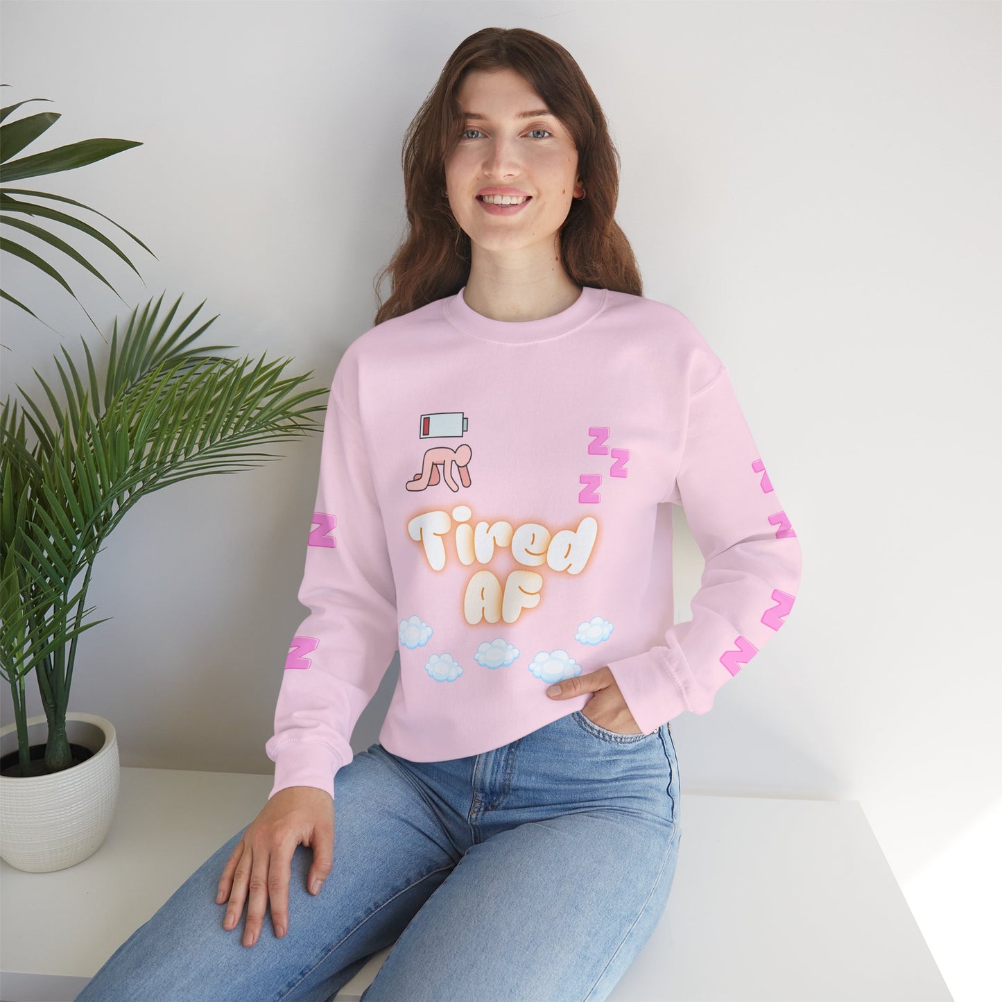Tired AF Crewneck Sweatshirt