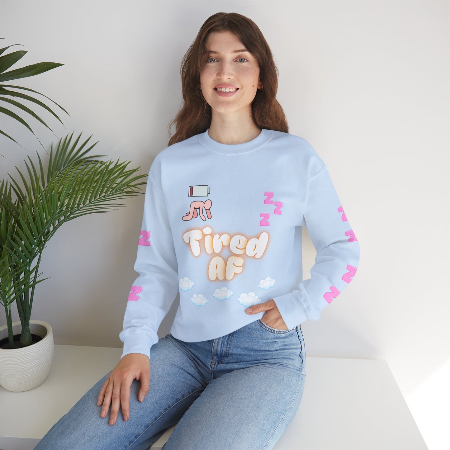 Tired AF Crewneck Sweatshirt